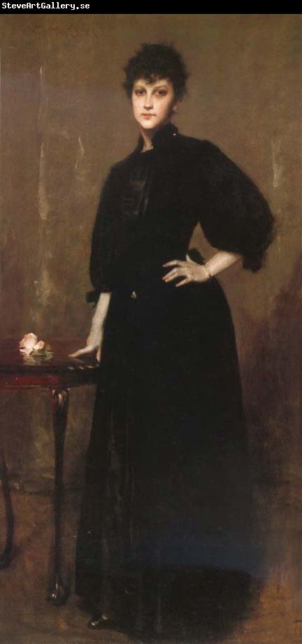 William Merritt Chase The woman wear the black